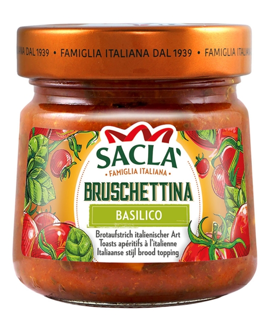 Bruschettina s bazalkou 190g