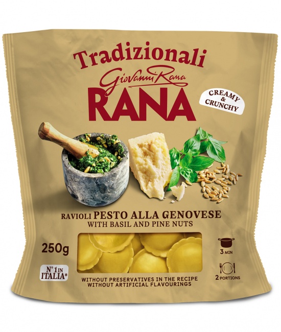Ravioli s bazalkovým pestom 250g
