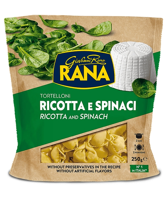 Tortelloni s ricottou a špenátom 250g