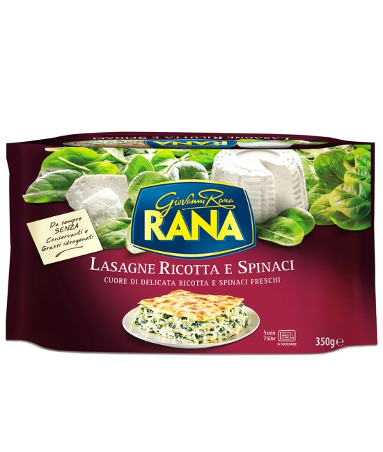Lasagne Ricotta e spinaci 350g
