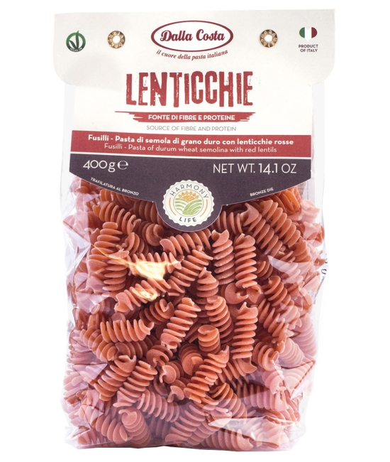 Fusilli Lenticchie rosse 400g
