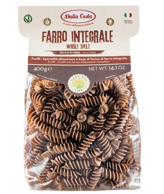 Fusilli špaldové celozrnné 400g