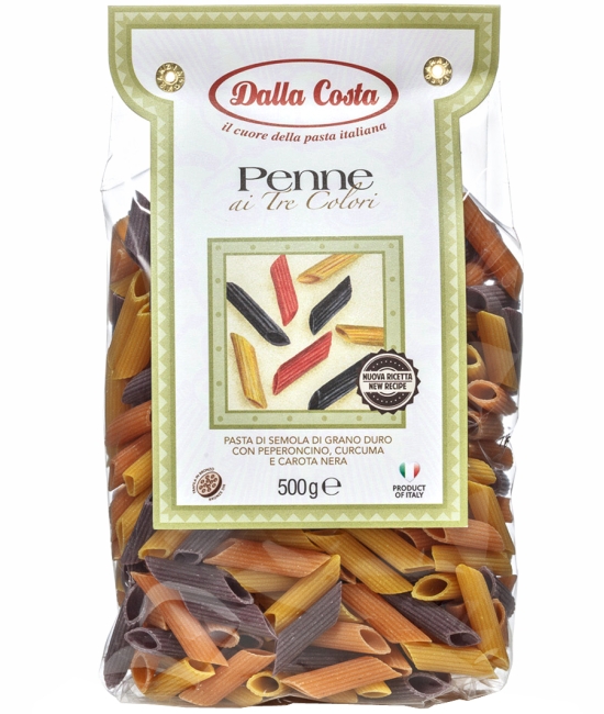 Penne s čiernou mrkvou, paprikou a kurkumou 500g