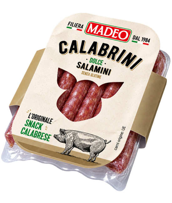 Kalábrijske klobásky jemné 70g Madeo