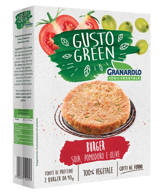 Burger Vegan - paradajky a olivy 180g