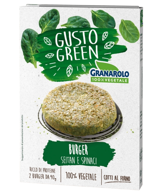Burger Vegan - seitan a špenát 180g