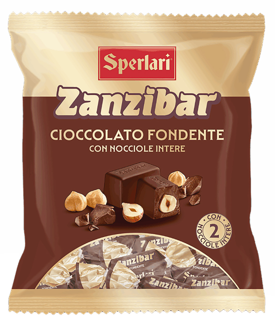 ZANZIBAR Horká čokoláda s lieskovými orieškami 117g SPERLARI