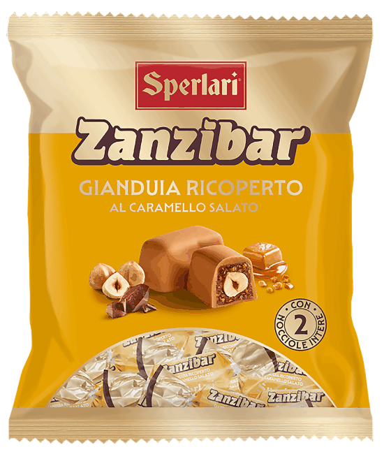 ZANZIBAR Gianduia pokrytá slaným karamelom 117g SPERLARI