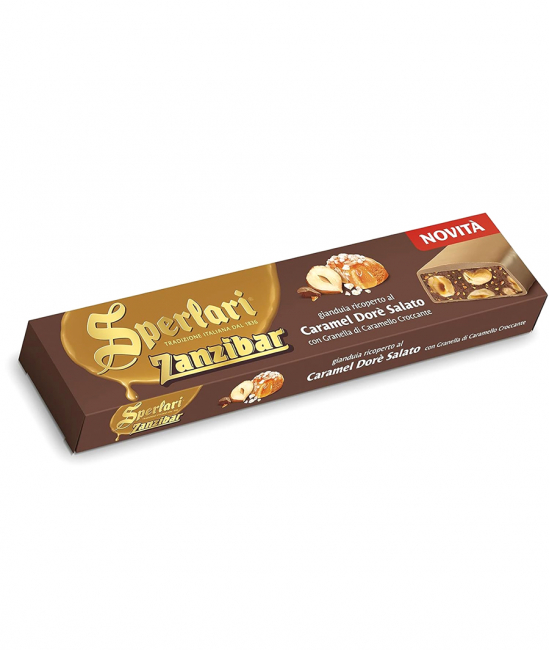 ZANZIBAR Gianduia obalená v slanom karamele 250g