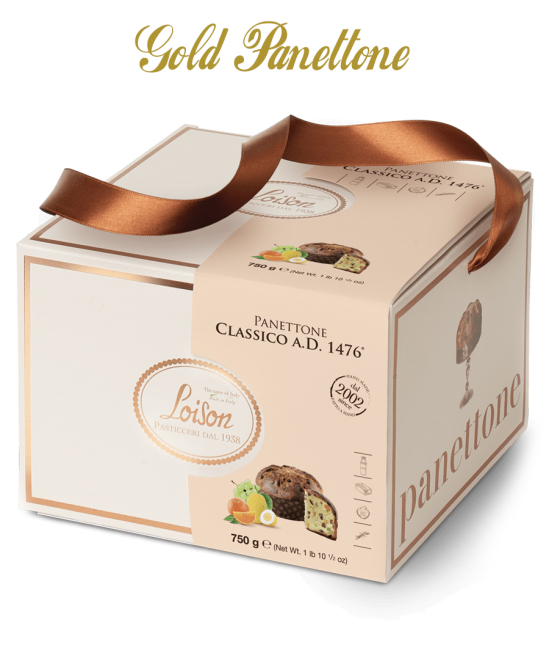 GOLD Panettone 750g CLASSICO A. D. 1476