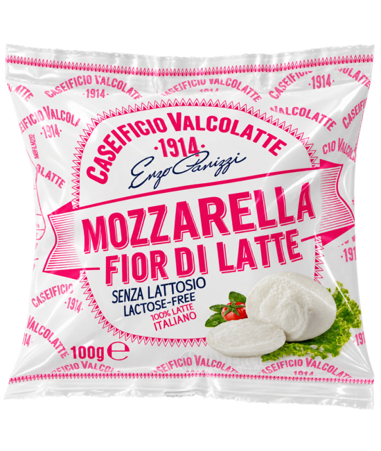 Mozzarella Fior di latte Bez laktózy 100g Valcolatte