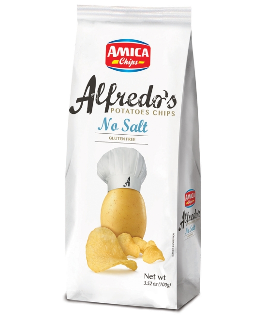 Alfredo´s No salt chips 100g