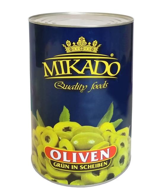 Olivy zelené, plátky 4250g