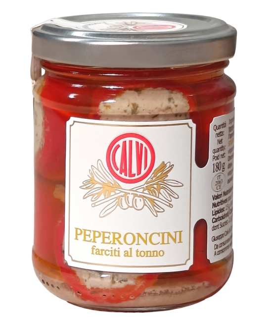 Chilli papričky plnené tuniakom 180g