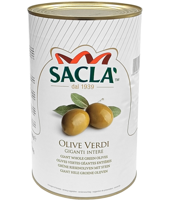 Olive verdi giganti 4,3kg - olivy zelené Giganti