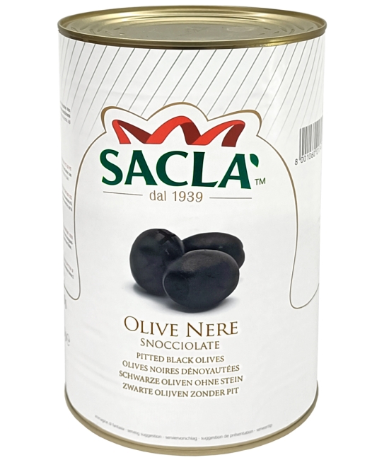 Olive nere snocciolate 4,1kg - olivy čierne bez kôstky SACLA