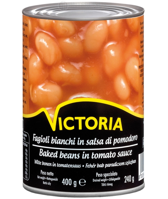 Fagioli Bianchi in salsa di pomodoro 400g Victoria